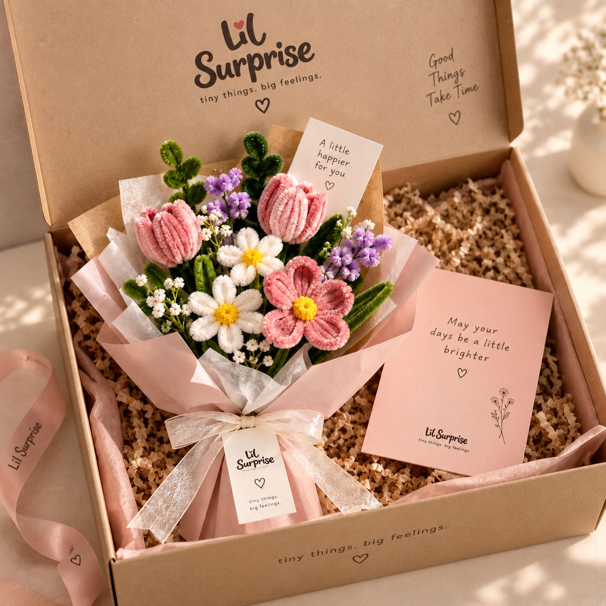 Lil Bloom — Handmade Pastel Flower Bouquet