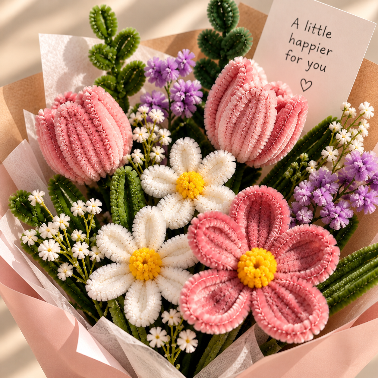 Lil Bloom — Handmade Pastel Flower Bouquet