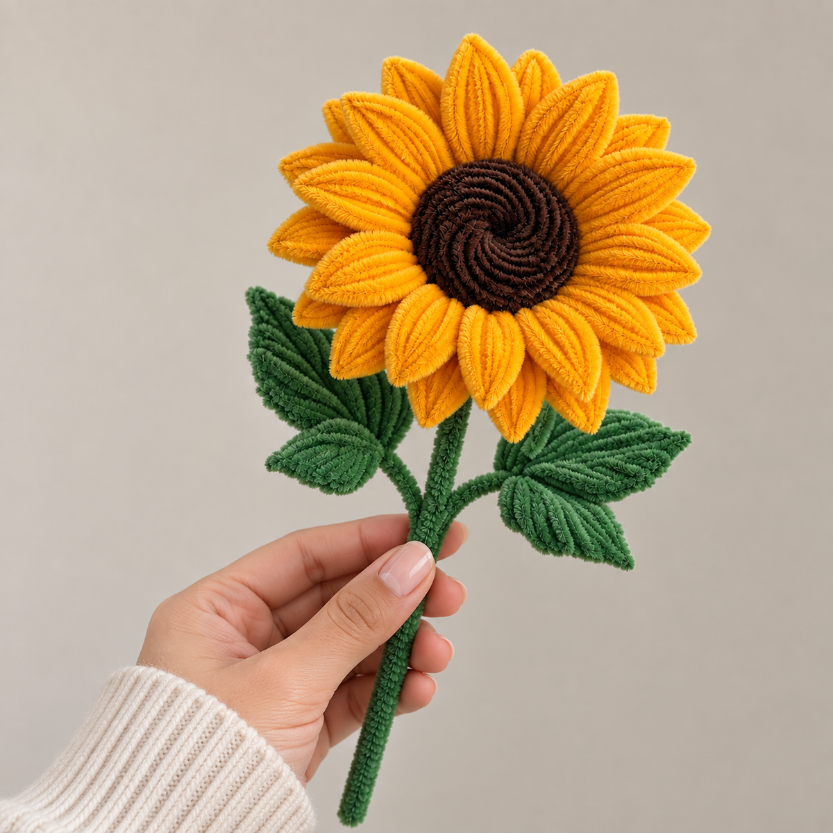 Lil Bloom — Handmade Pipe Cleaner Sunflower