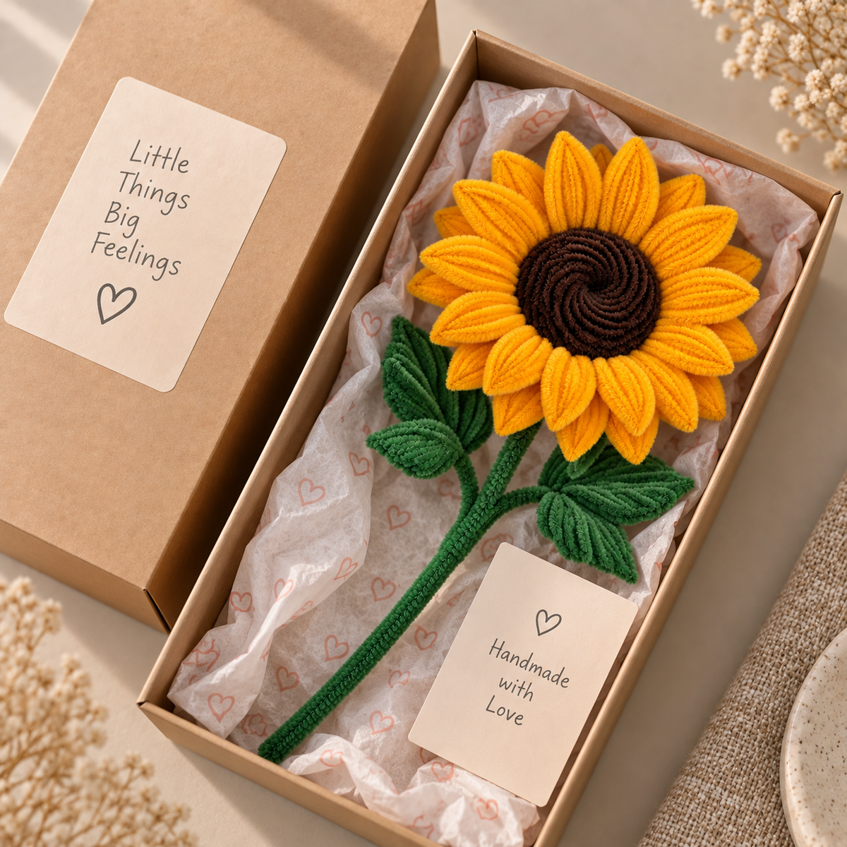 Lil Bloom — Handmade Pipe Cleaner Sunflower