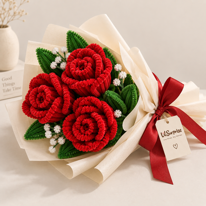 Lil Bloom — Handmade Red Rose Bouquet