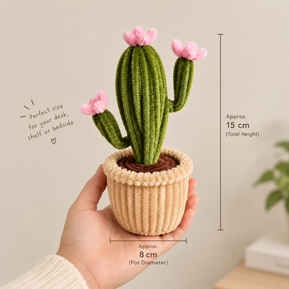 Lil Cactus Glow — Handmade Pipe Cleaner Flower Lamp