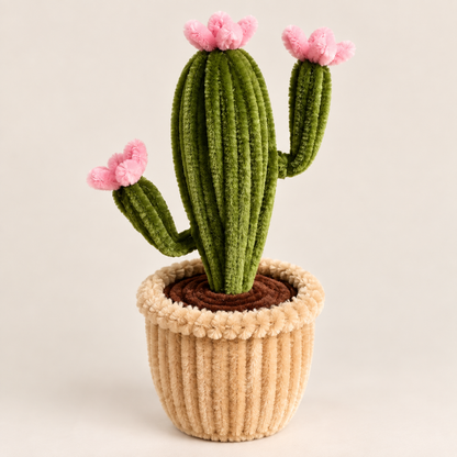 Lil Cactus Glow — Handmade Pipe Cleaner Flower Lamp