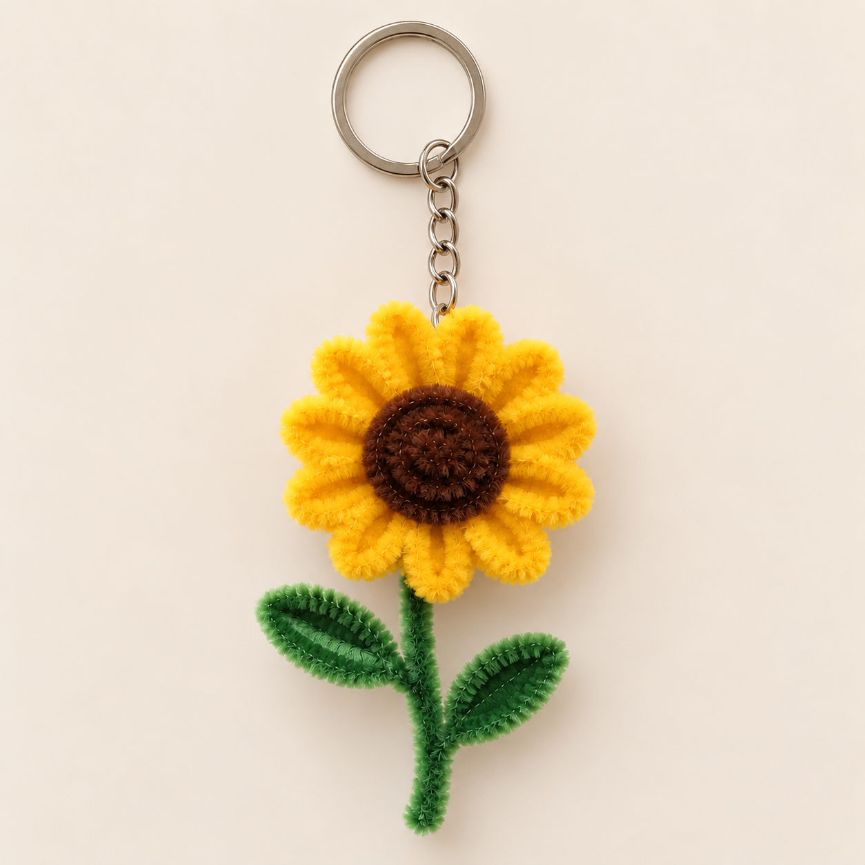 Lil Sunshine — Handmade Sunflower Keychain