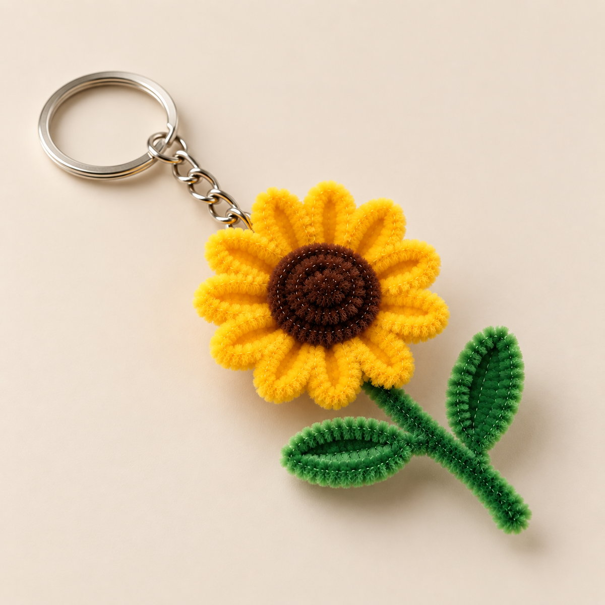 Lil Sunshine — Handmade Sunflower Keychain