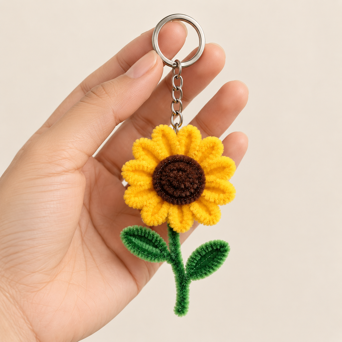Lil Sunshine — Handmade Sunflower Keychain
